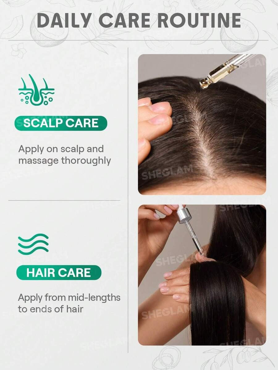SHEGLAM HAIR زيت  بالزنجبيل لتقوية الشعر وتغذية الفروة
