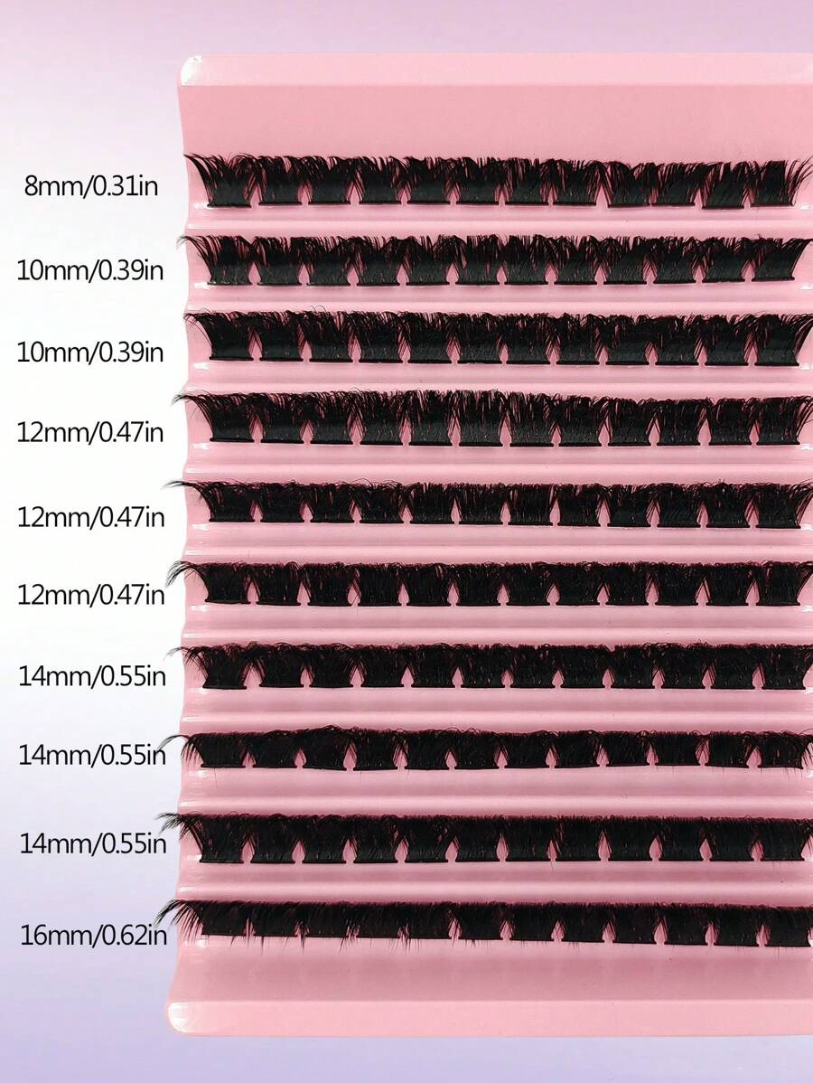 SHEIN Asiteo طقم 120 عناقيد رموش ناعمة وقابلة لإعادة الاستخدام
