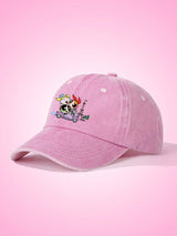 SHEIN THE POWERPUFF GIRLS قبعة بيسبول وردية بطبعة كرتون