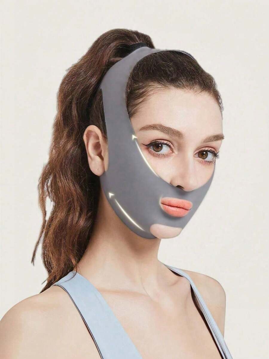 SHEIN OBOVAY شريط تشكيل الوجه المرن لتقليل الذقن المزدوج ونحت الفك