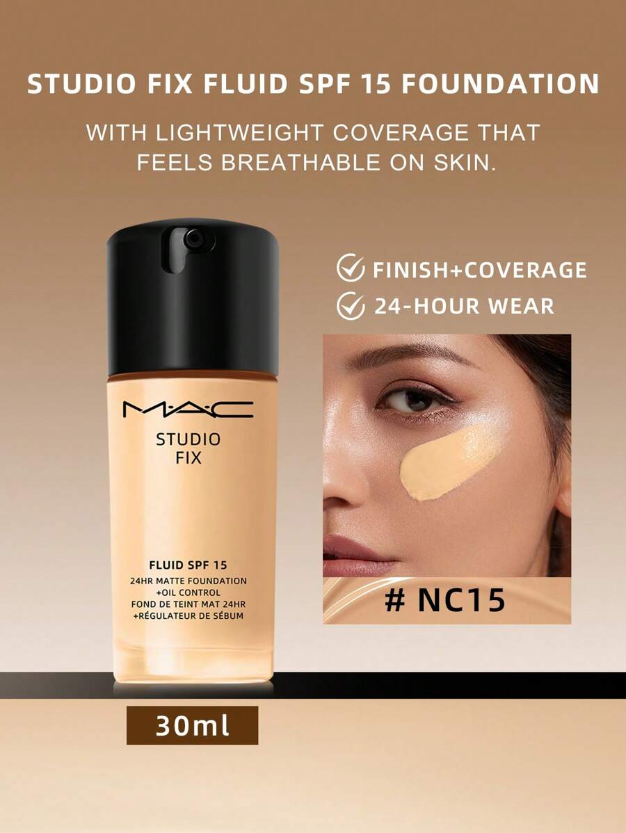 MAC Studio Fix Fluid فاونديشن  مطفي 30 مل - لون