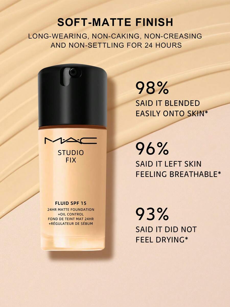 MAC Studio Fix Fluid فاونديشن  مطفي 30 مل - لون