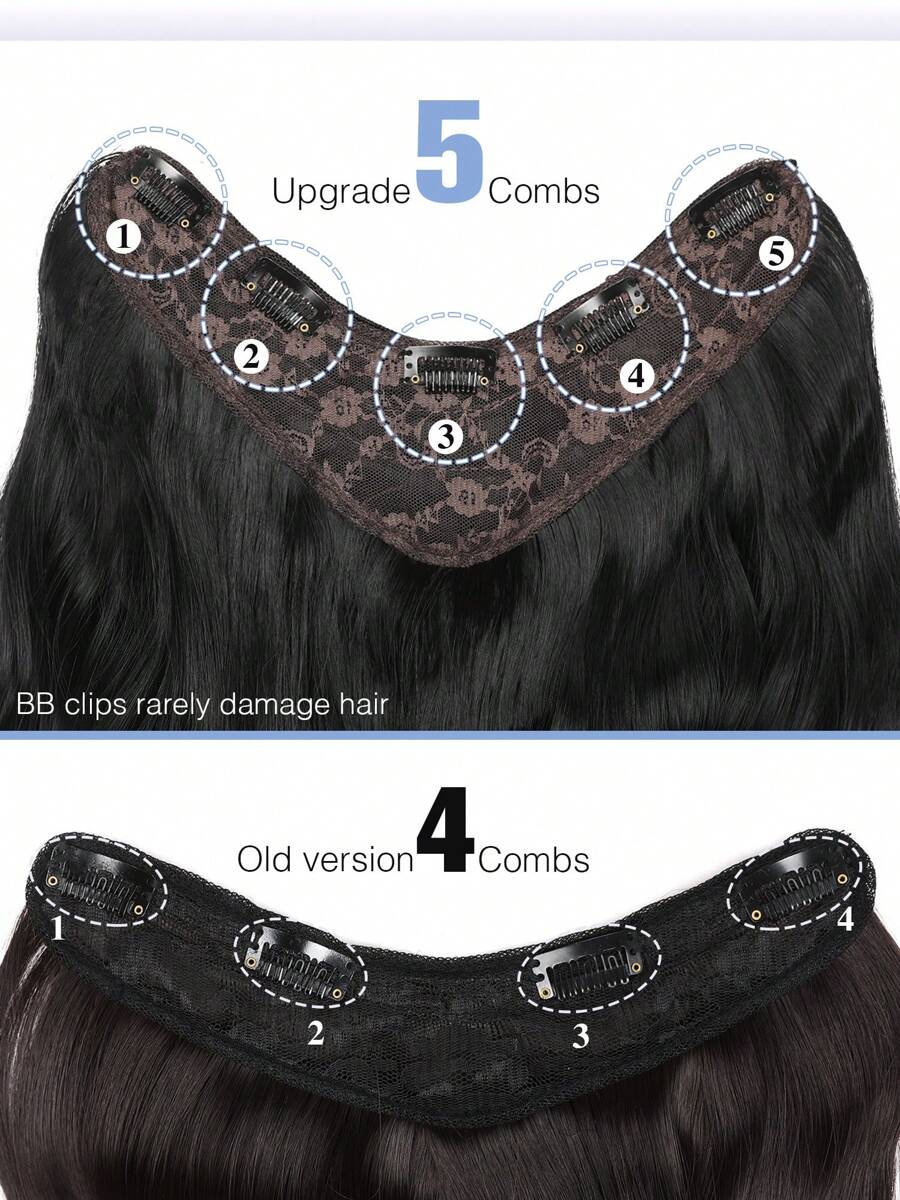 SHEIN وصلة شعر متموجة بمشبك بستايل بودي ويف