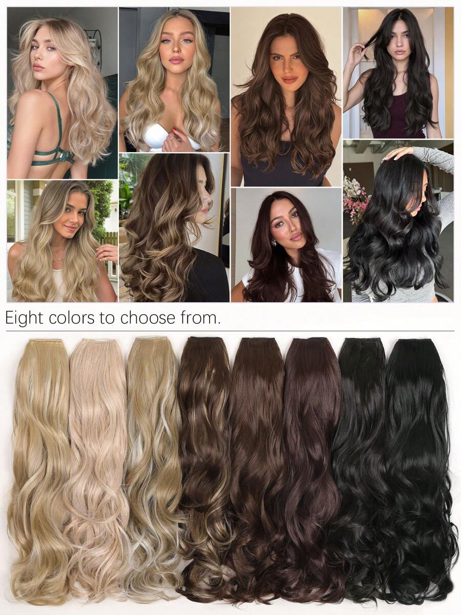 SHEIN وصلة شعر متموجة بمشبك بستايل بودي ويف