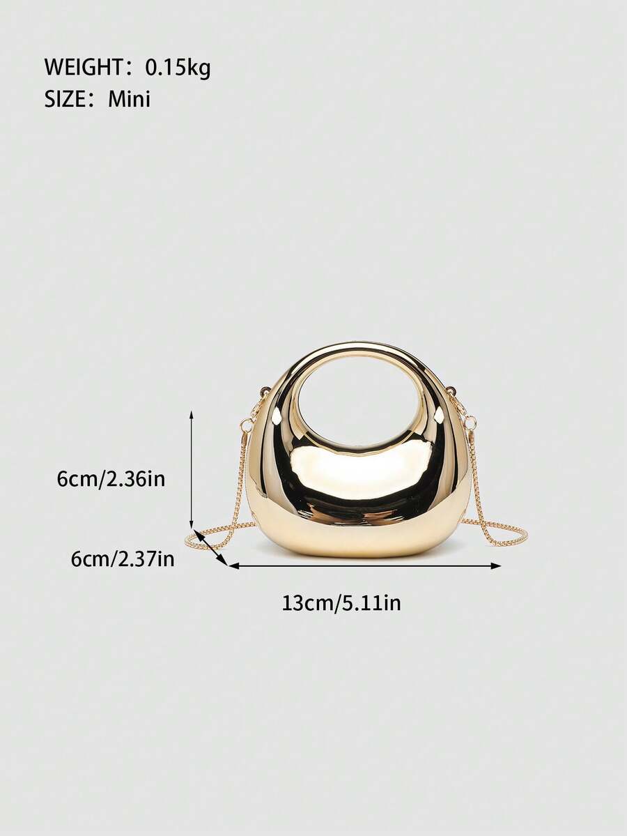SHEIN حقيبة يد ذهبية أنيقة
