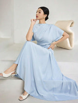 SHEIN Heiryn فستان ماكسي أنيق بأكمام خفافيش