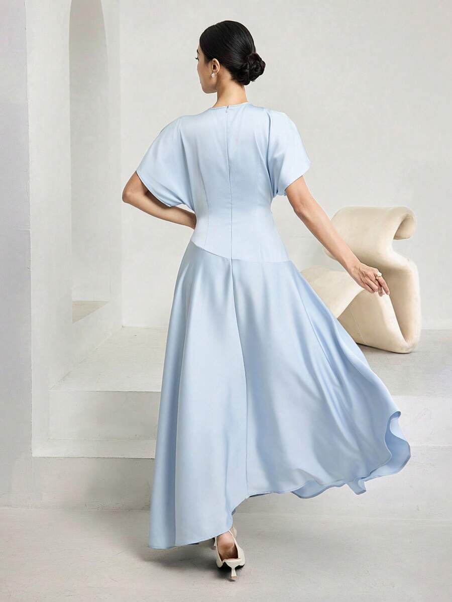 SHEIN Heiryn فستان ماكسي أنيق بأكمام خفافيش