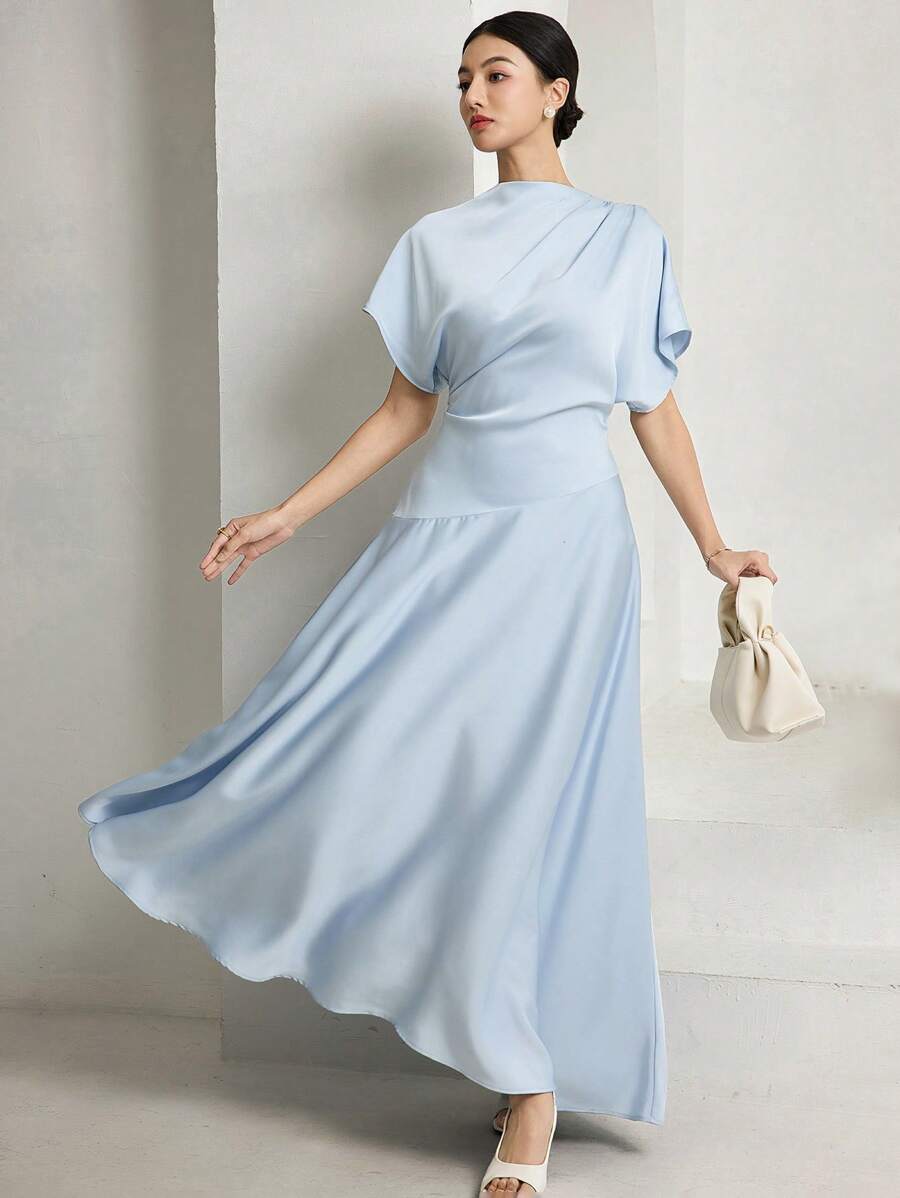 SHEIN Heiryn فستان ماكسي أنيق بأكمام خفافيش
