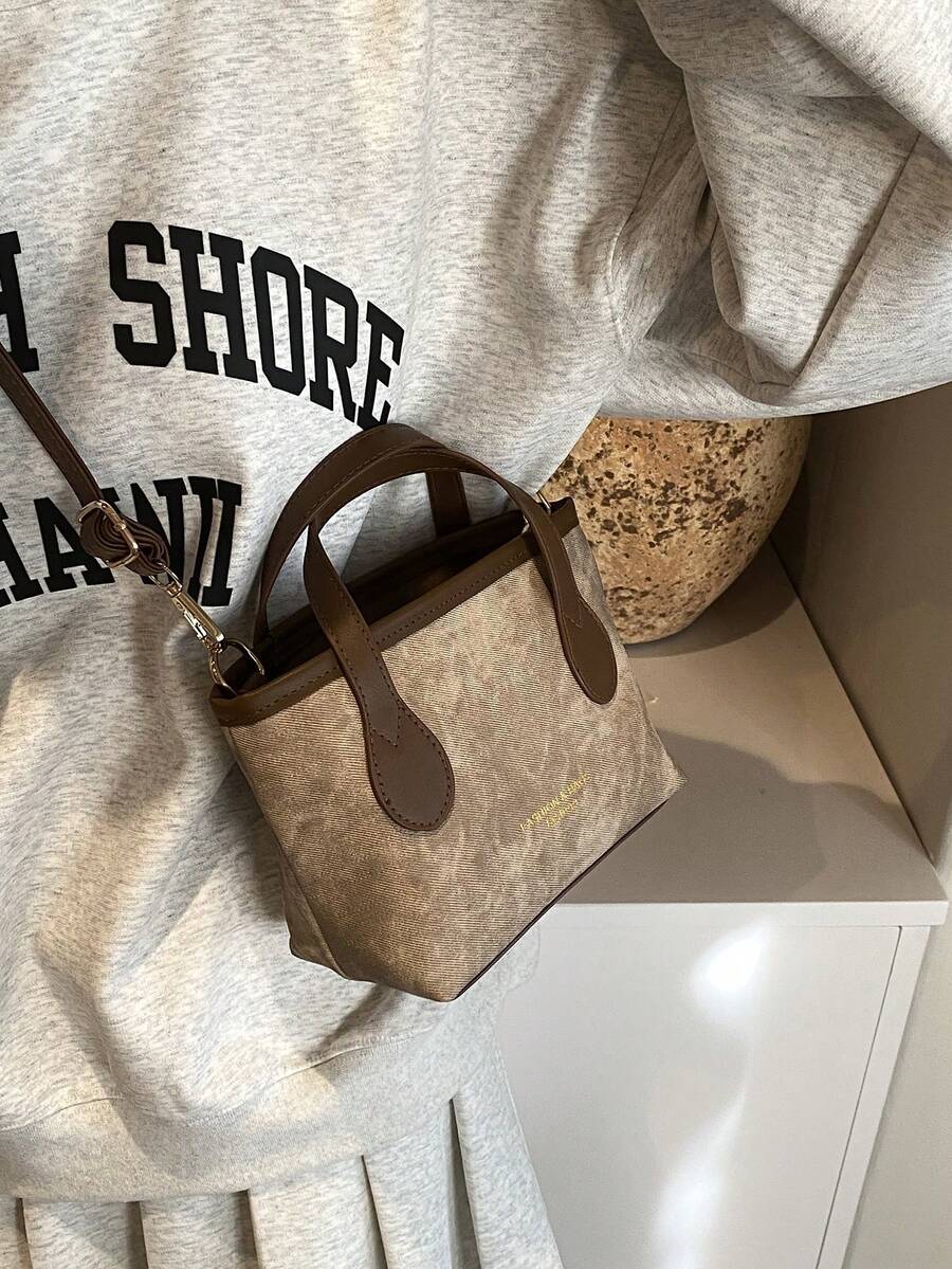 SHEIN حقيبة كتف بنية أنيقة