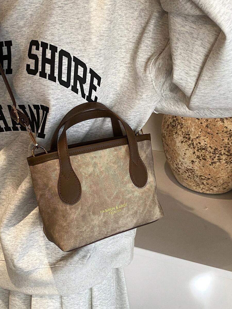 SHEIN حقيبة كتف بنية أنيقة
