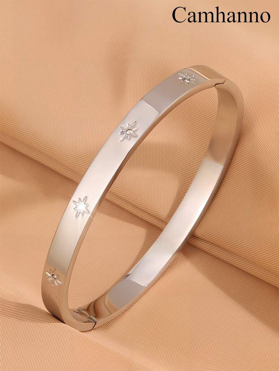 SHEIN سوار ستانلس ستيل أنيق