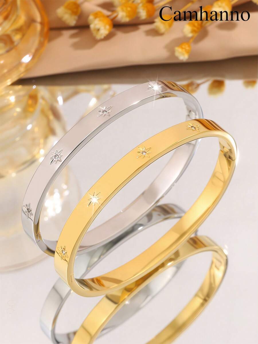 SHEIN سوار ستانلس ستيل أنيق