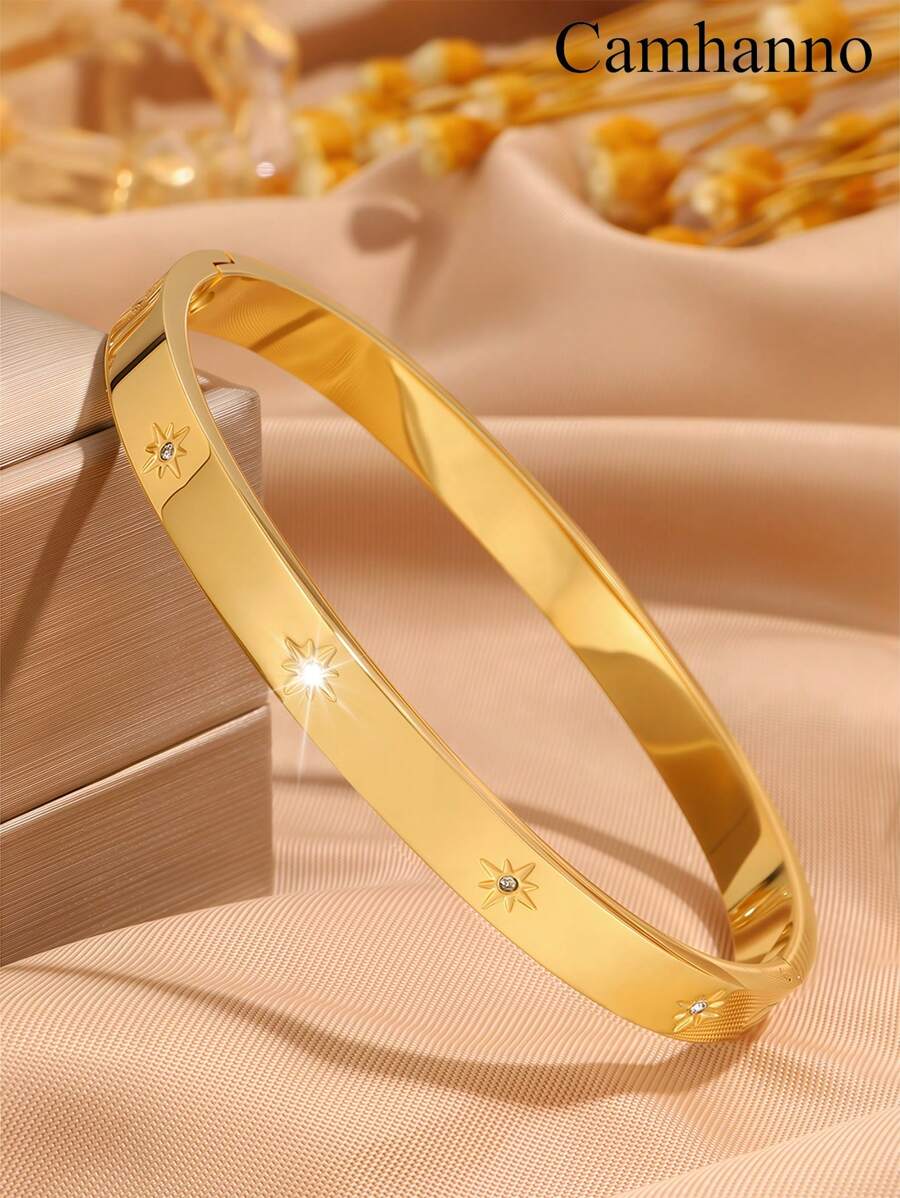 SHEIN سوار ستانلس ستيل أنيق