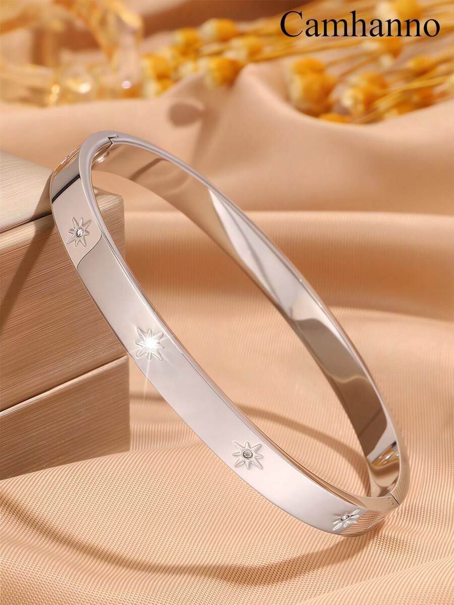 SHEIN سوار ستانلس ستيل أنيق