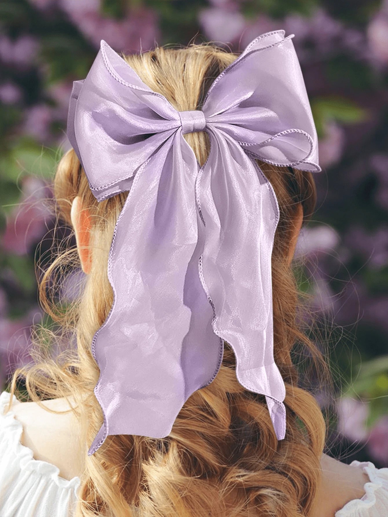 SHEIN فيونكات شعر شبكية ملونة بذيل مجعد