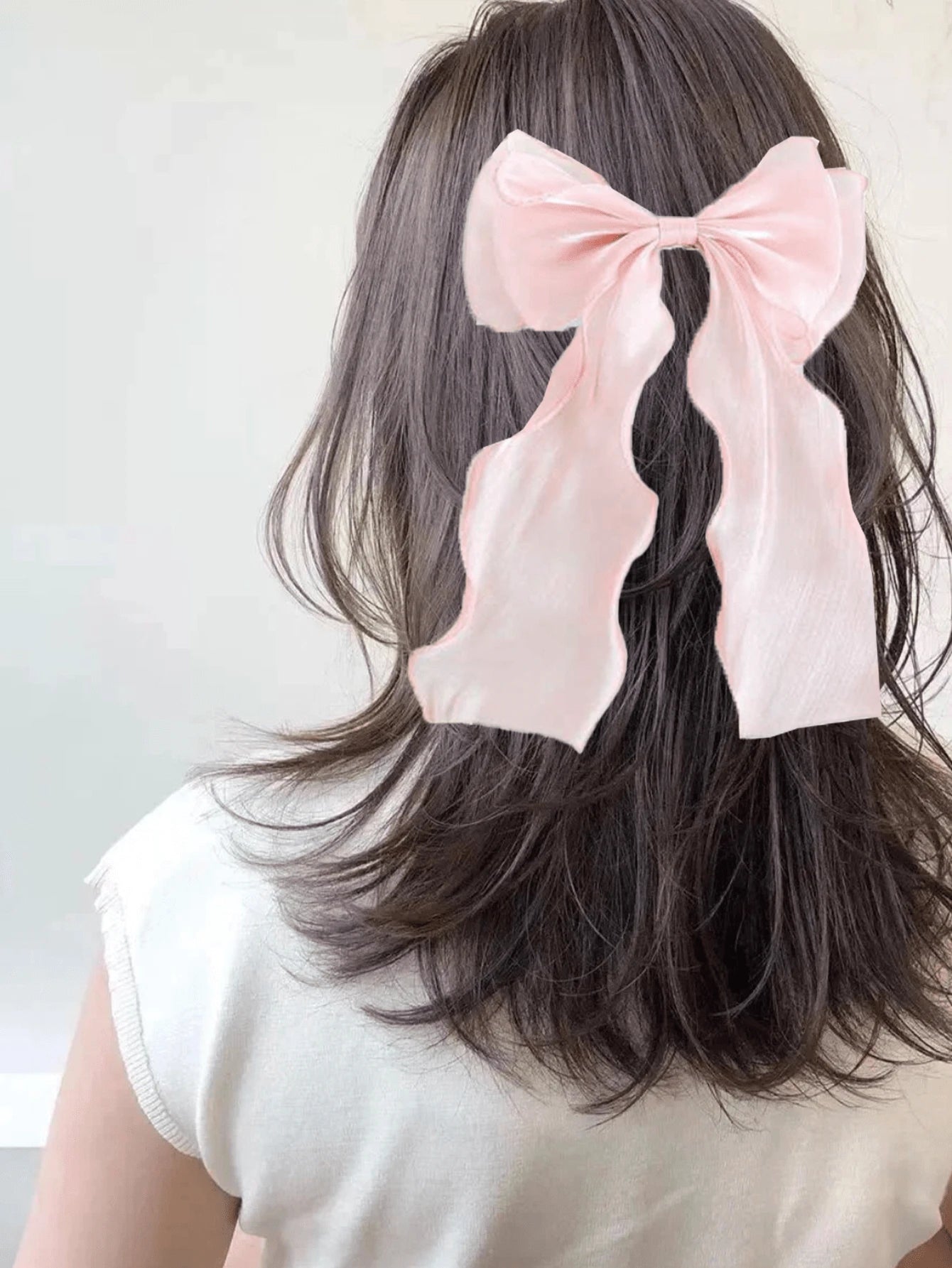 SHEIN فيونكات شعر شبكية ملونة بذيل مجعد