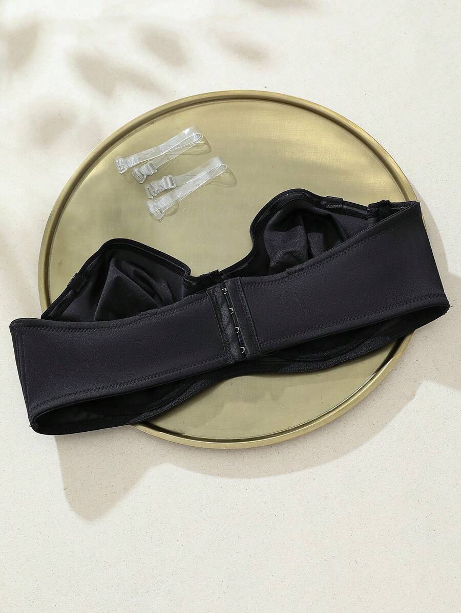 SHEIN حمالة صدر سوداء شفافة قابلة للفصل