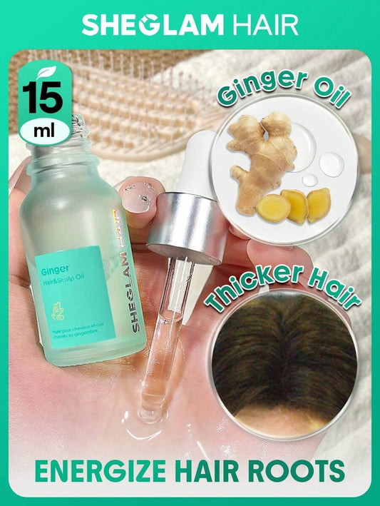 SHEGLAM HAIR زيت  بالزنجبيل لتقوية الشعر وتغذية الفروة