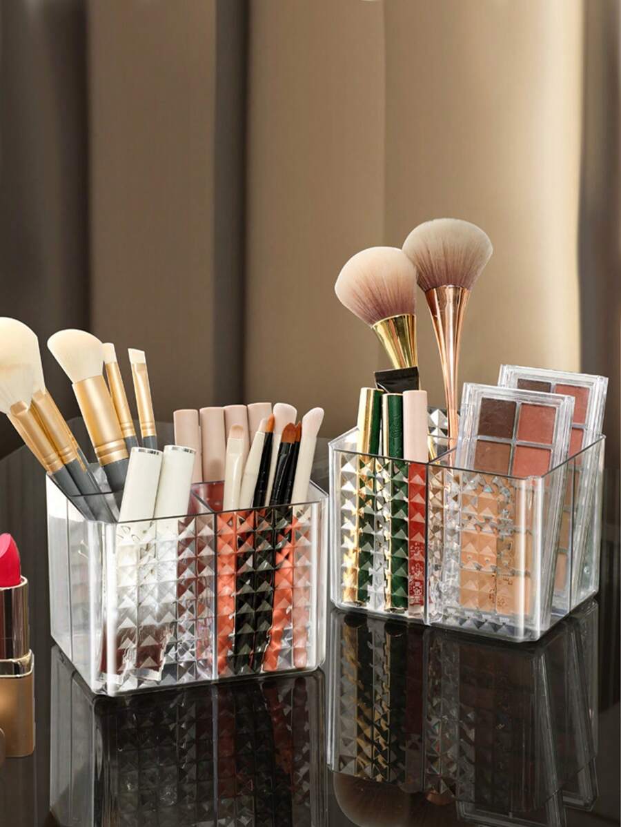 SHEIN حامل فرشاة مكياج أكريليك منظم