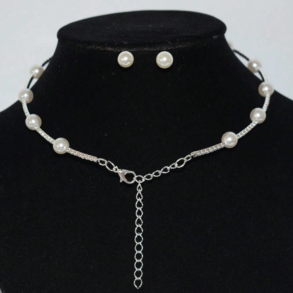 SHEIN مجموعة مجوهرات 4 قطع بزركونيا وياقوت كريستالي