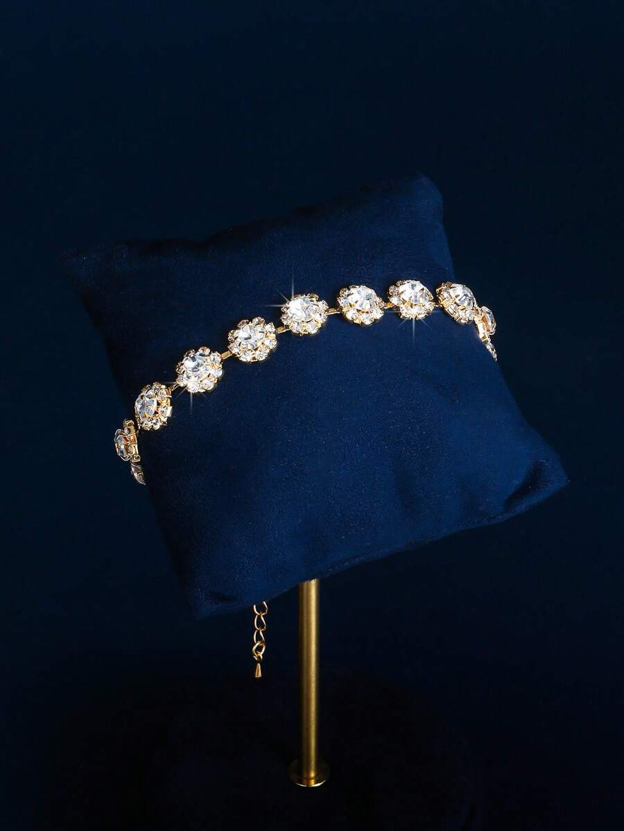 SHEIN طقم مجوهرات مرصع بالراين