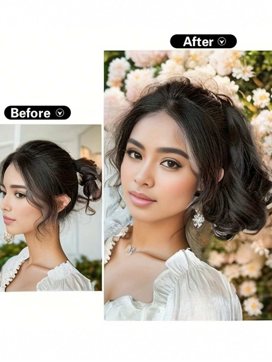 SHEIN باروكة شعر مجعد متوسطة الطول 12 سم