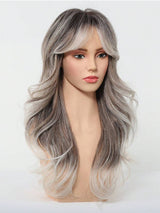 SHEIN باروكة شعر طويل 24 بوصة مموج مقاومة للحرارة