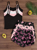 SHEIN Snug Zone طقم بيجامة 3 أطقم بلوزة وشورت