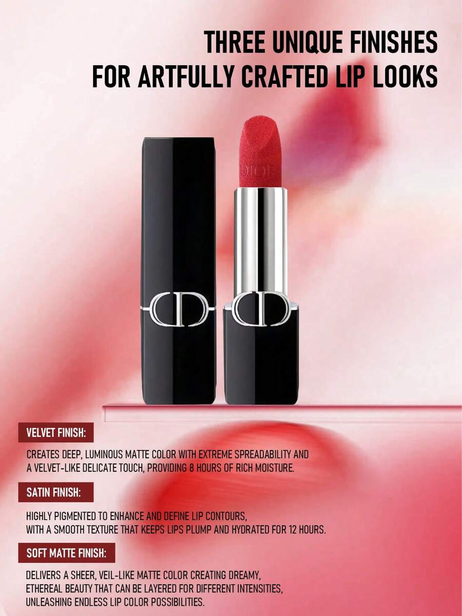 Dior روج ديور 764 روج جيبسي 3.5 جم مخملي عالي الصبغة