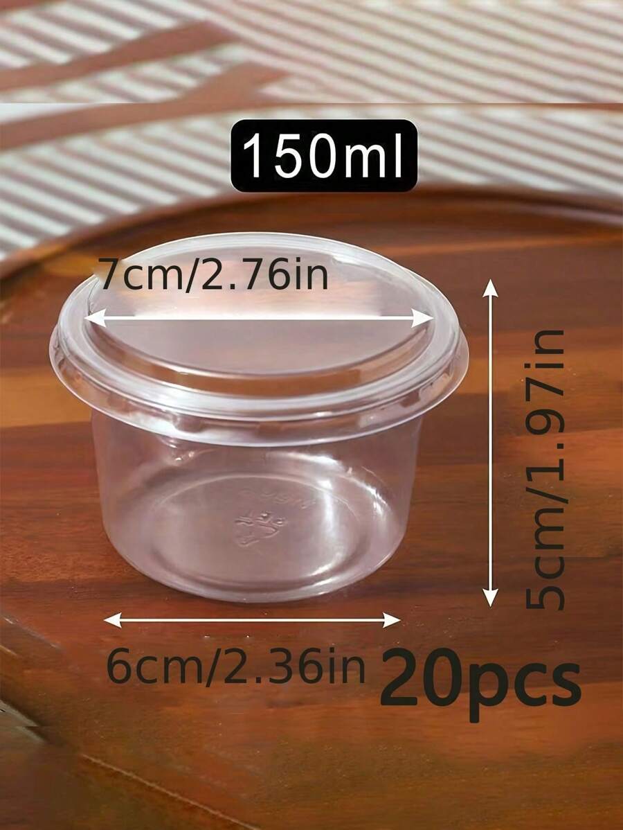 SHEIN أكواب كريمة مزدوجة صغيرة مع أغطية