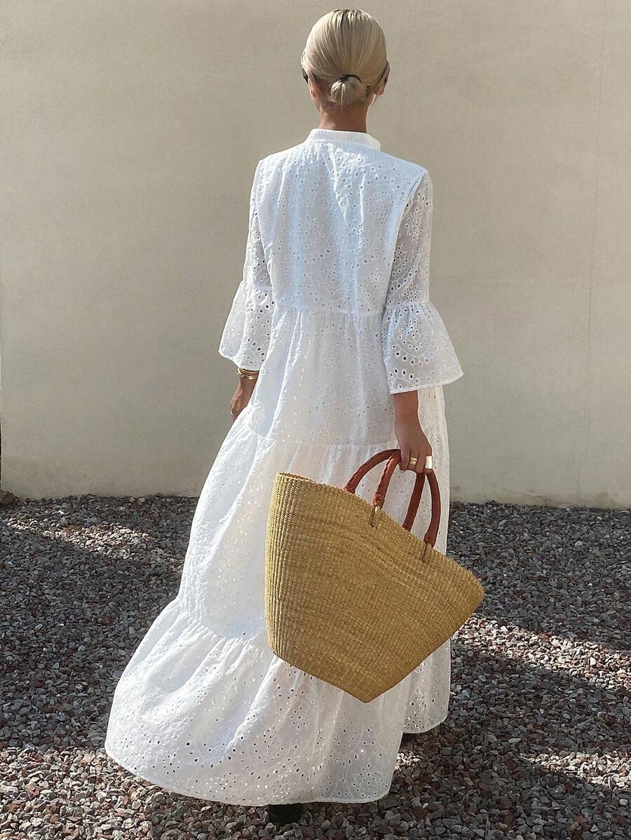 SHEIN فستان صيفي فضفاض ماكسي بطراز بوهيمي