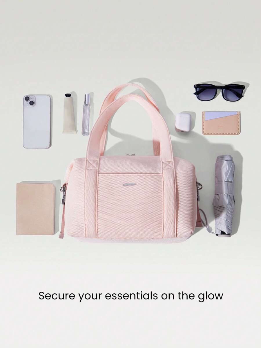 SHEIN GLOWMODE حقيبة كروس مربعة بسعة 6 لتر ناعمة ومريحة