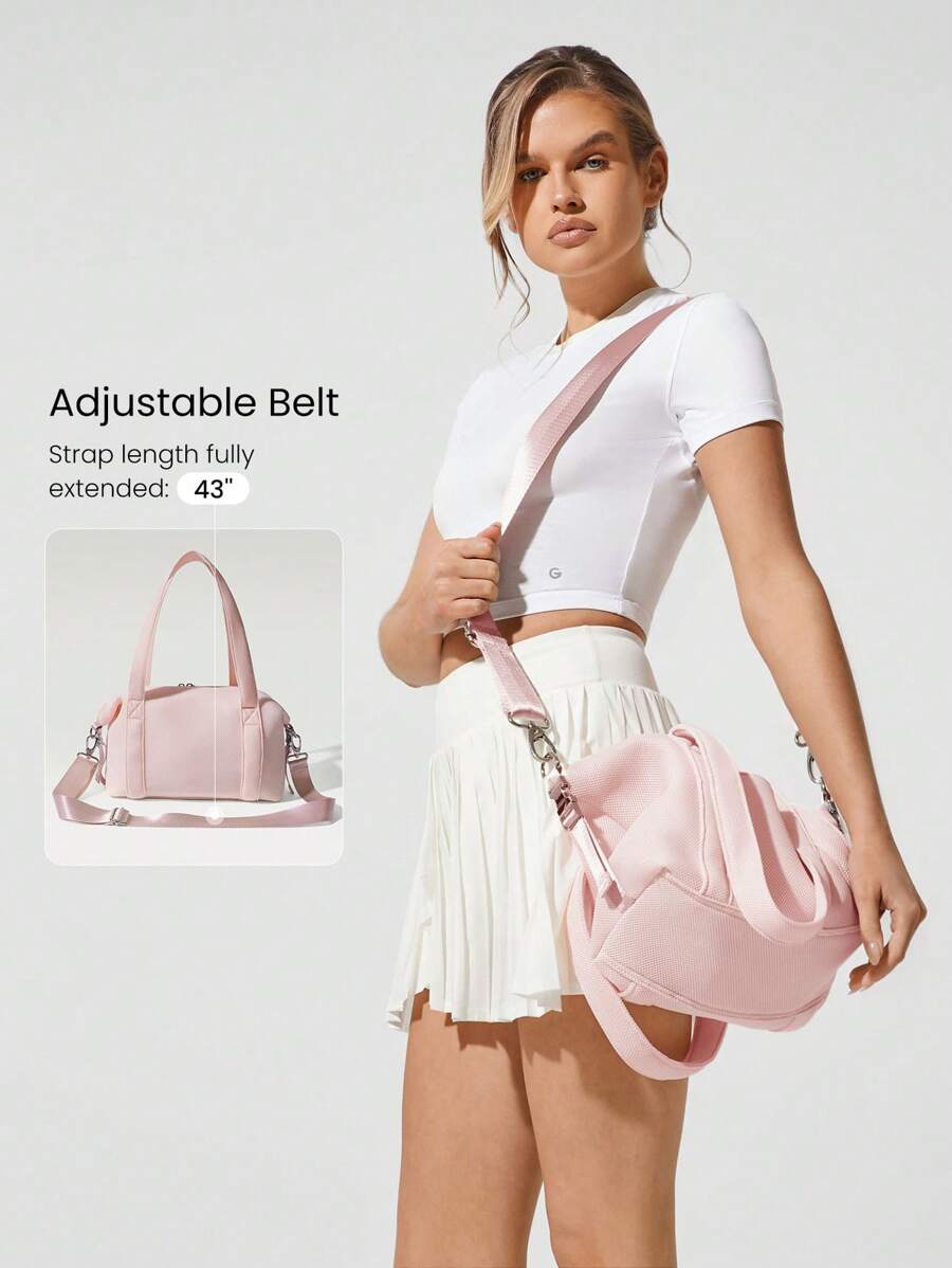 SHEIN GLOWMODE حقيبة كروس مربعة بسعة 6 لتر ناعمة ومريحة
