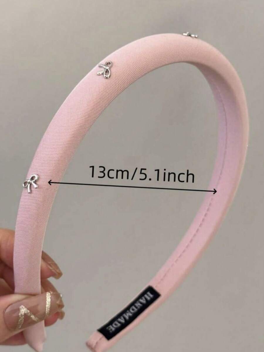 SHEIN طقم 3 قطع شريط رأس بتصميم فيونكة قماشية مع بطانة من الرغوة