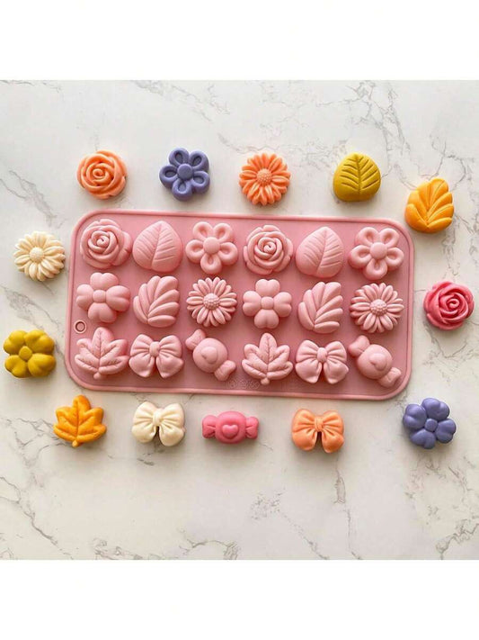 SHEIN قالب شوكولاتة سيليكون لصنع الحلوى والثلج