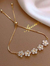 SHEIN سوار بلورة الثلج مرصع بالراين