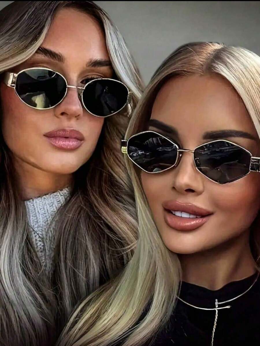 SHEIN نظارات شمس بإطار معدني