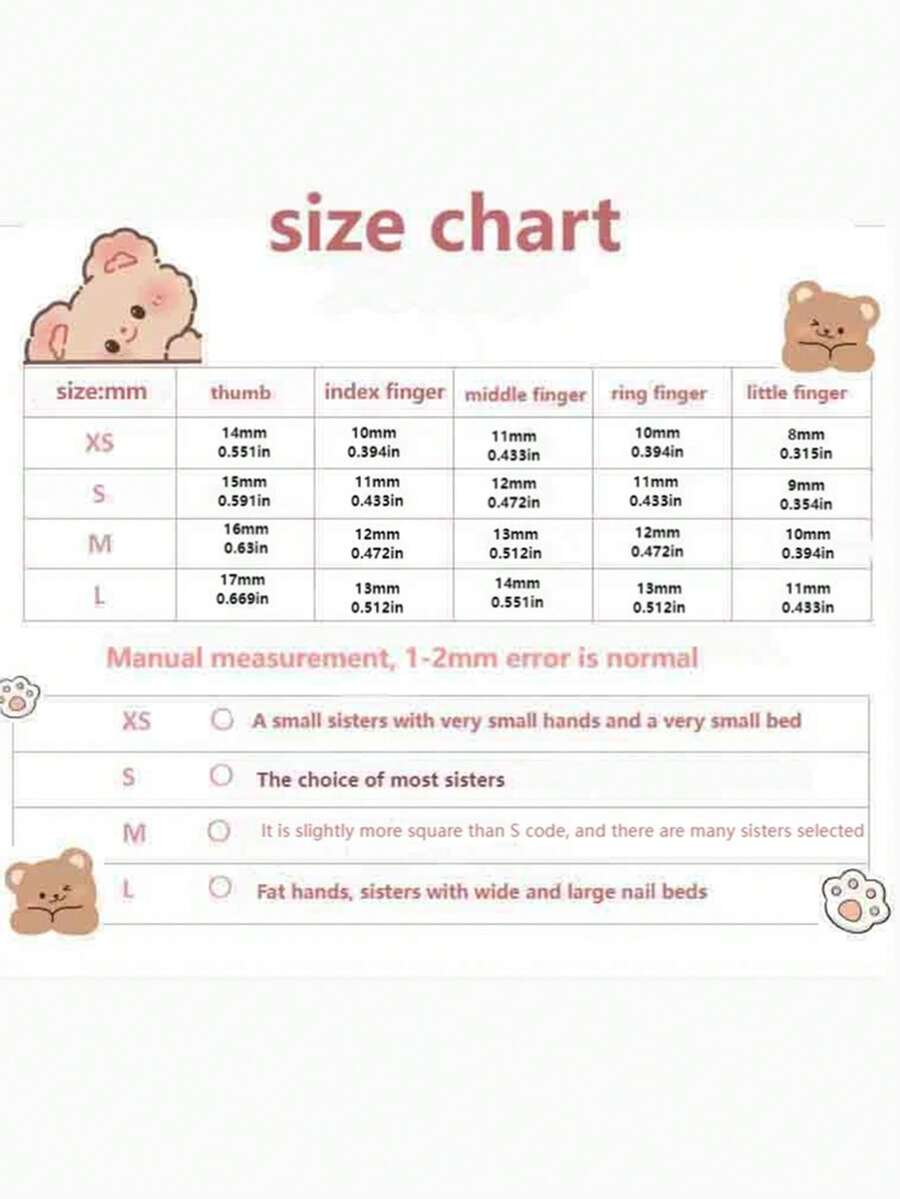 SHEIN أظافر صناعية قصيرة بيضاوية بتصميم ترتر وعين القطة