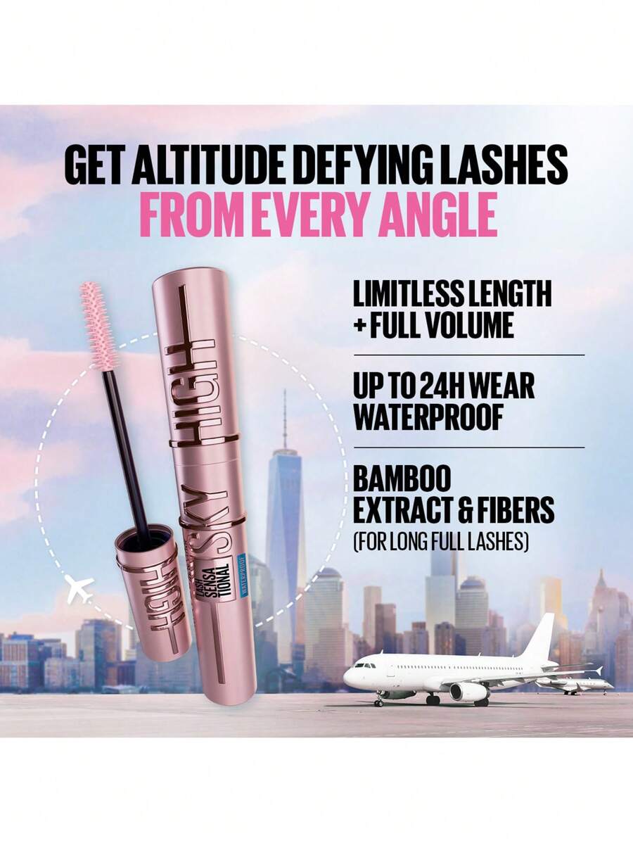 Maybelline مسكرة سماوية مقاومة للماء وطويلة الأمد 7.2 مل