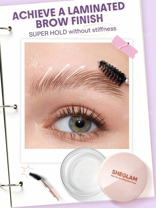 SHEGLAM Stick Em Up صابون رفع و تثبيت الحواجب يدوم طوال اليوم
