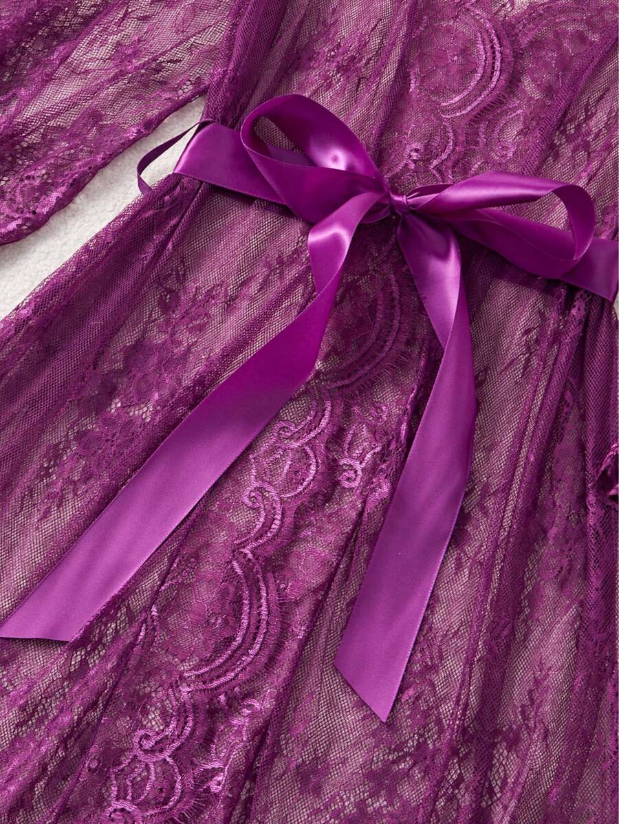 SHEIN بيجامة دانتيل لانجري مثيرة