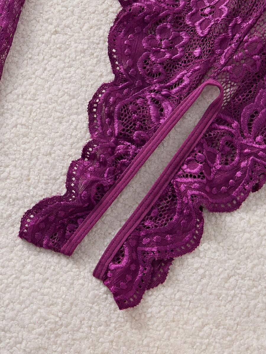 SHEIN بيجامة دانتيل لانجري مثيرة