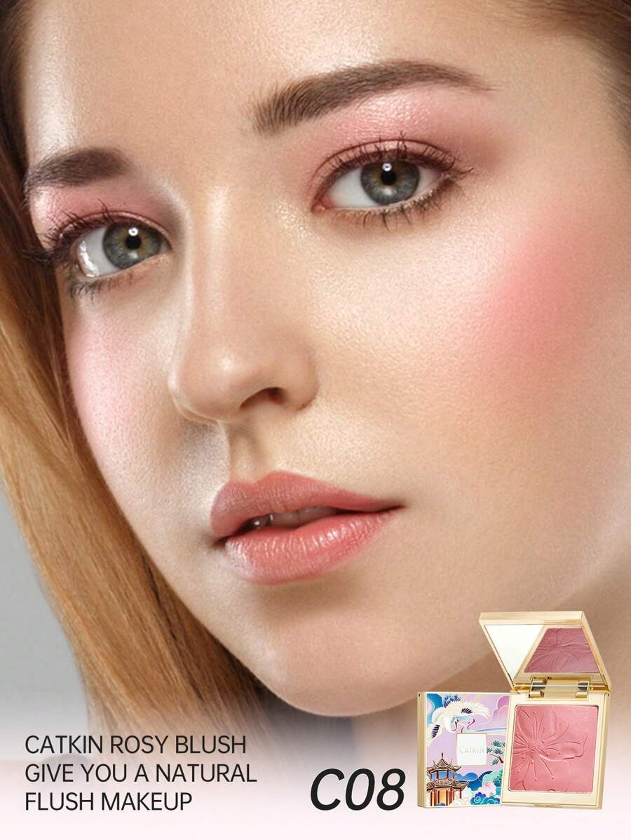 CATKIN بلاشر بودرة للخدود أحمر قابل للدمج