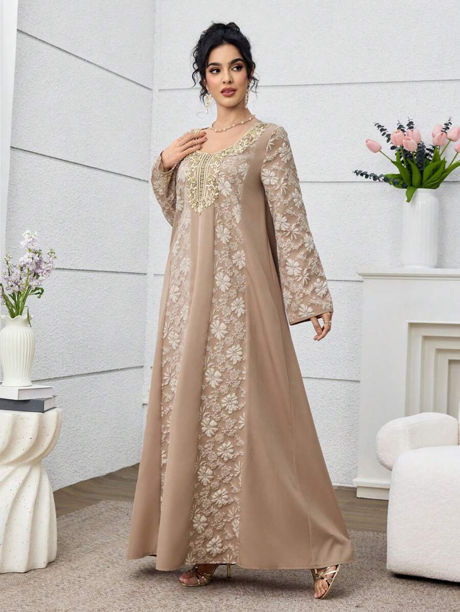 SHEIN Al Najma سترة كارديجان جاكارد تقليدي تركي وعربي