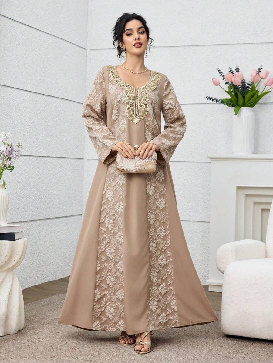 SHEIN Al Najma سترة كارديجان جاكارد تقليدي تركي وعربي