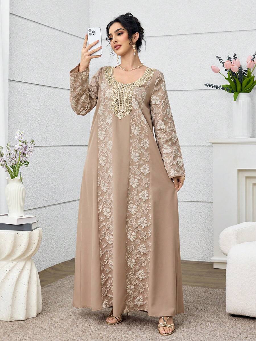 SHEIN Al Najma سترة كارديجان جاكارد تقليدي تركي وعربي