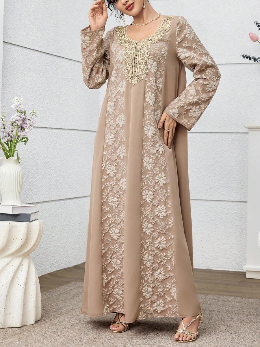 SHEIN Al Najma سترة كارديجان جاكارد تقليدي تركي وعربي