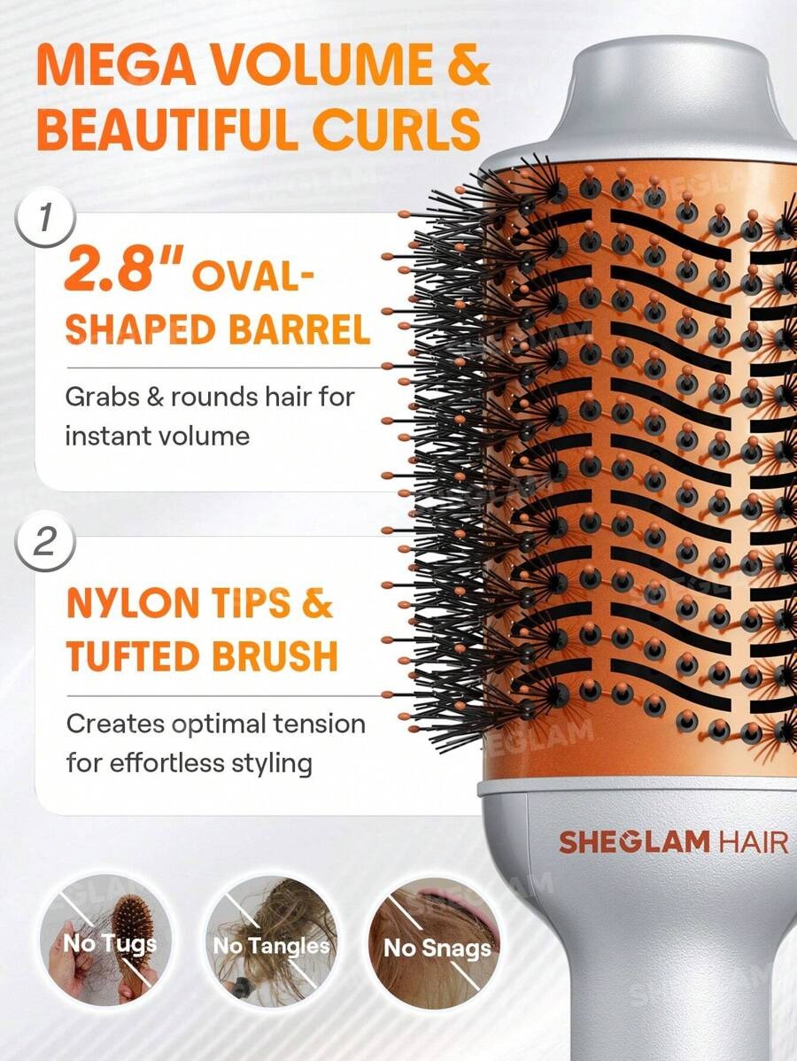 SHEGLAM HAIR Blowout Bliss فرشاة شعر لتجفيف وتصفيف الشعر