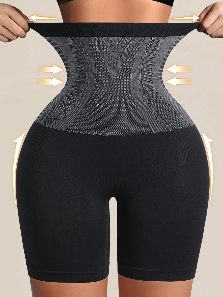 SHEIN شورت عالي الخصر مشكل لشد البطن ورفع الأرداف