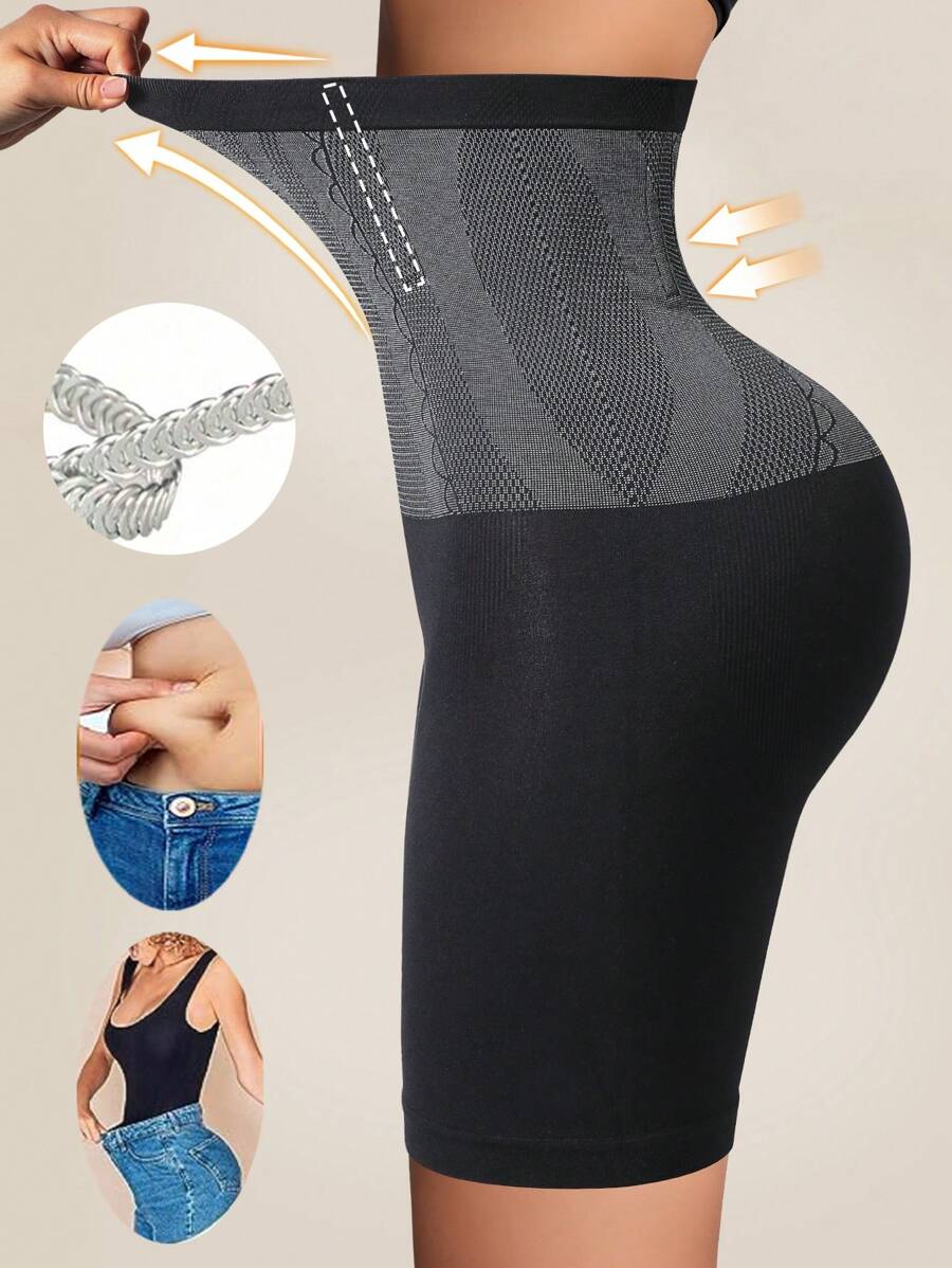 SHEIN شورت عالي الخصر مشكل لشد البطن ورفع الأرداف